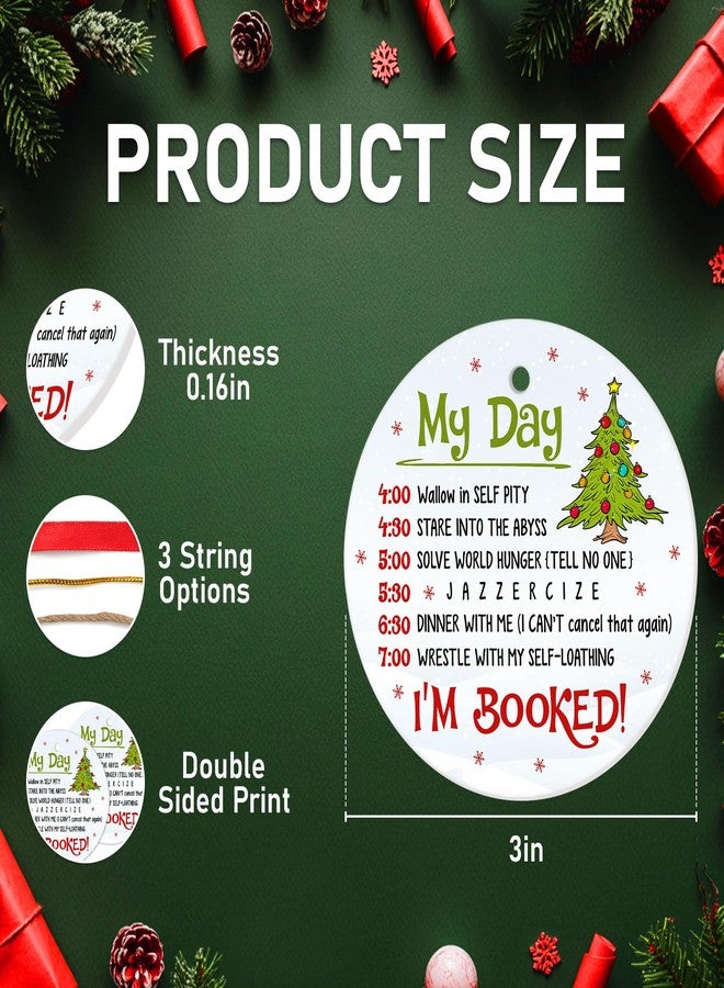 34HD Gifts for Christmas, Cartoon Characters Christmas Ornament Ceramic 2-Side Printed, Christmas Movie Gifts, Christmas Decorations for Trees - Image 2
